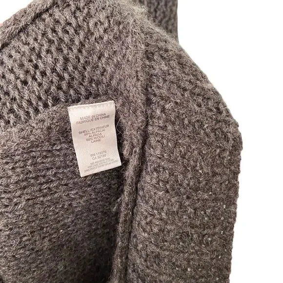 Helmut Lang Alpaca & Wool Knit Turtleneck Tunic Gray Top in Size P - Small - Picture 6 of 7